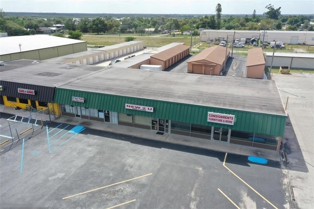 30 Storage Units + 4,650 sq ft of retail Space For Sale in Lake Placid, FL